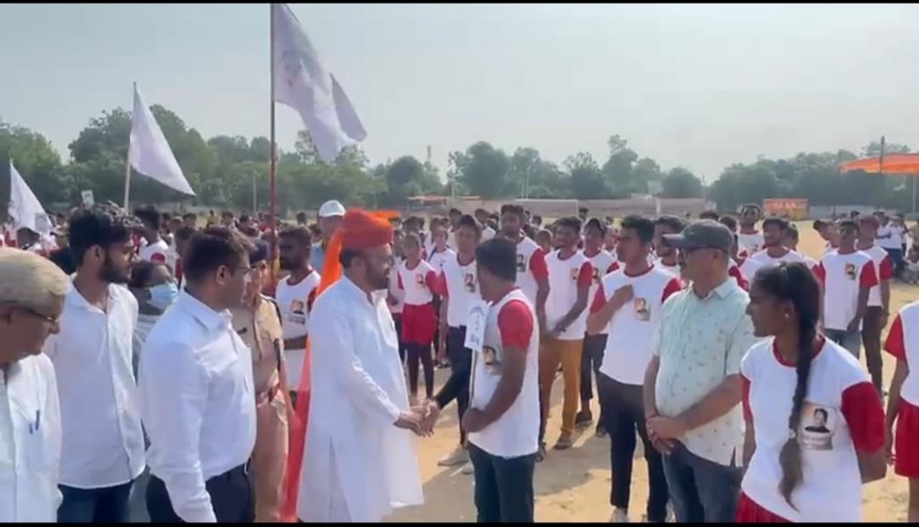 राजीव गांधी ग्रामीण ओलम्पिक खेल प्रतियोगिता ब्लाॅक स्तरीय प्रतियोगिताओं का हुआ विधिवत उद्घाटन ।
