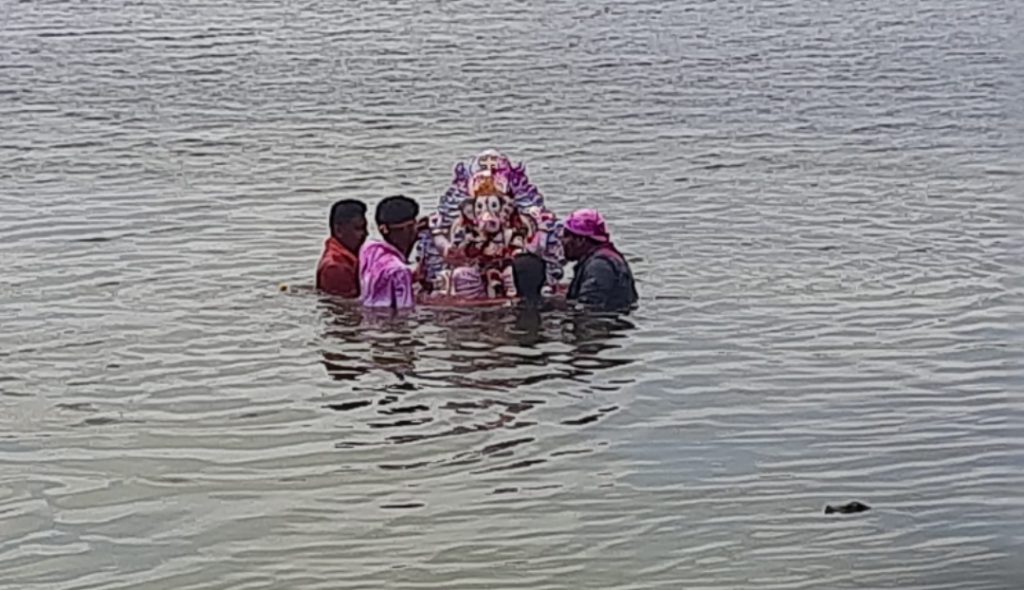 सिरोही – मंगल आरती के साथ हुआ गणपति विसर्जन