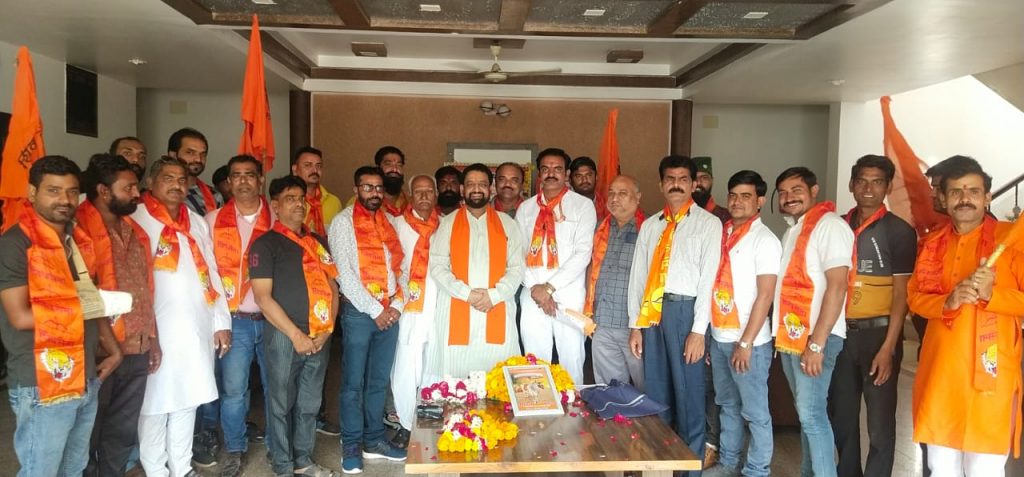 शिव सेना राजस्थान राज्य प्रमुख पदम जैन का 4 दिवसय दौरा ।