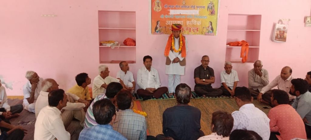 राज्य केश कला बोर्ड सदस्य अशोक सैन का पिण्डवाडा में भव्य स्वागत ।