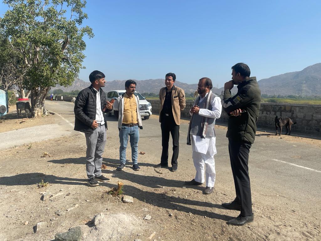 विधायक संयम लोढा ने श्री सारणेश्वर ई लाईब्रेरी के निर्माण कार्य का निरीक्षण किया ।