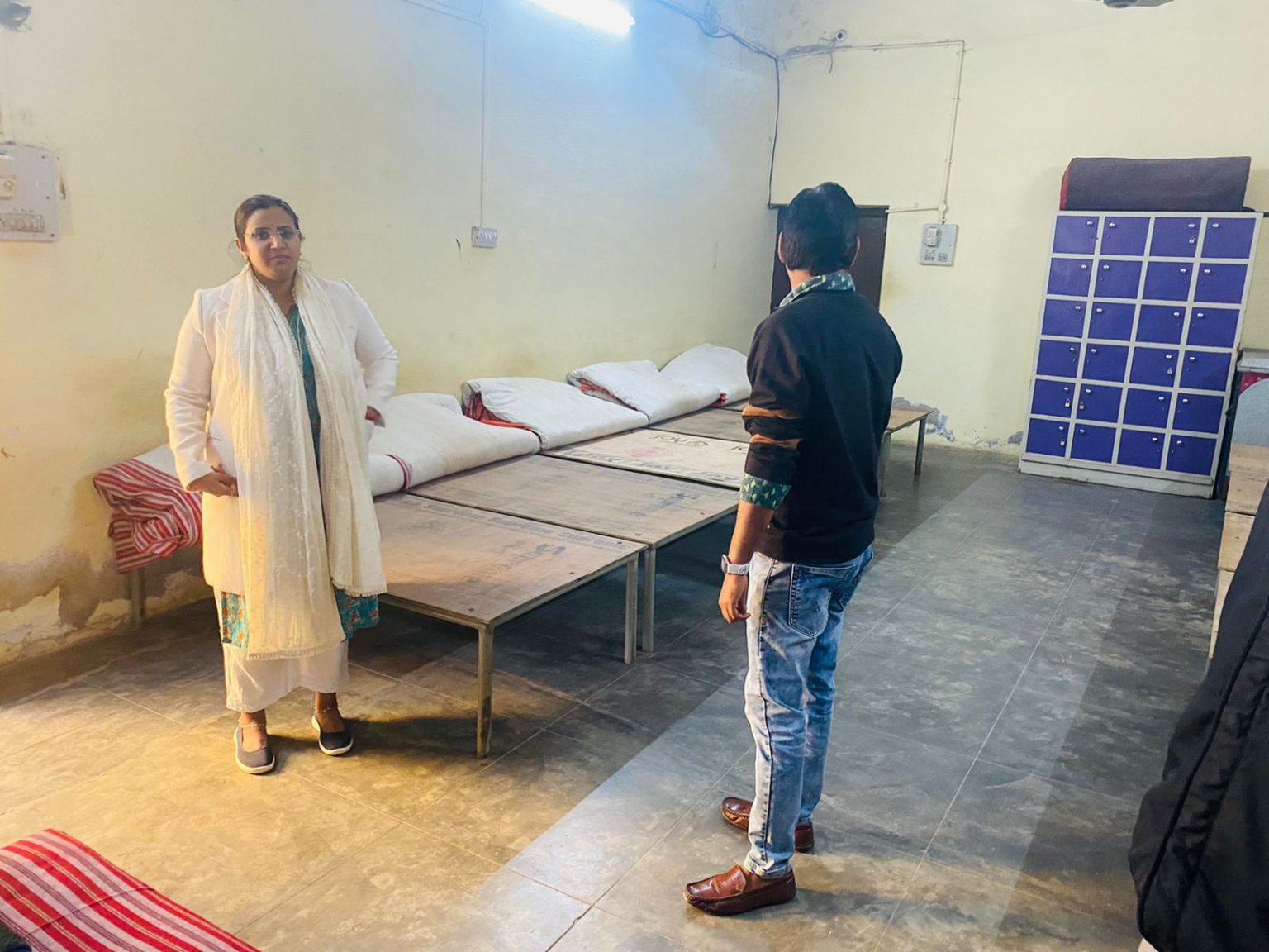 जिला विधिक सेवा प्राधिकरण के निर्देशों पर रैन बसेरों का आक्समिक निरीक्षण ।