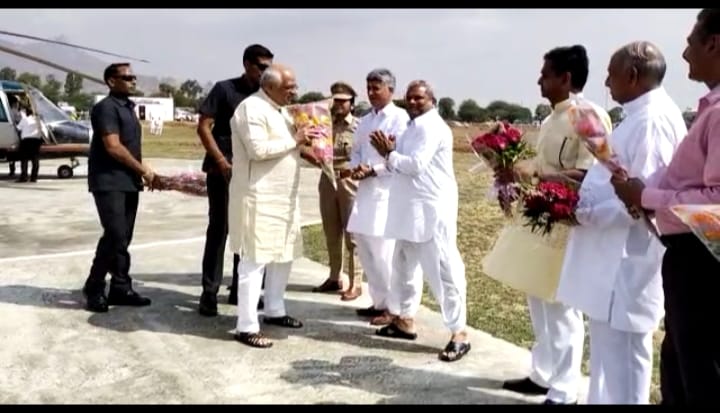 गुजरात के सीएम भूपेंद्र पटेल पहुचे आबूरोड ।