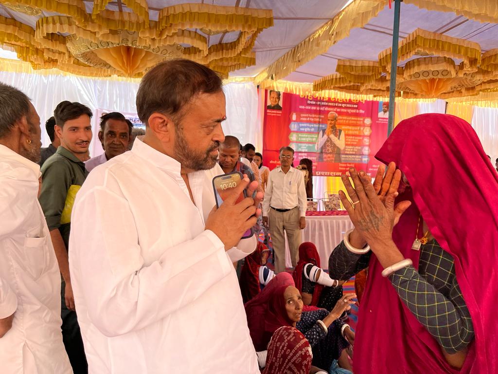 झाडोलीवीर में आयोजित शिविर में 600 व्यक्तियों का हुआ पंजीयन