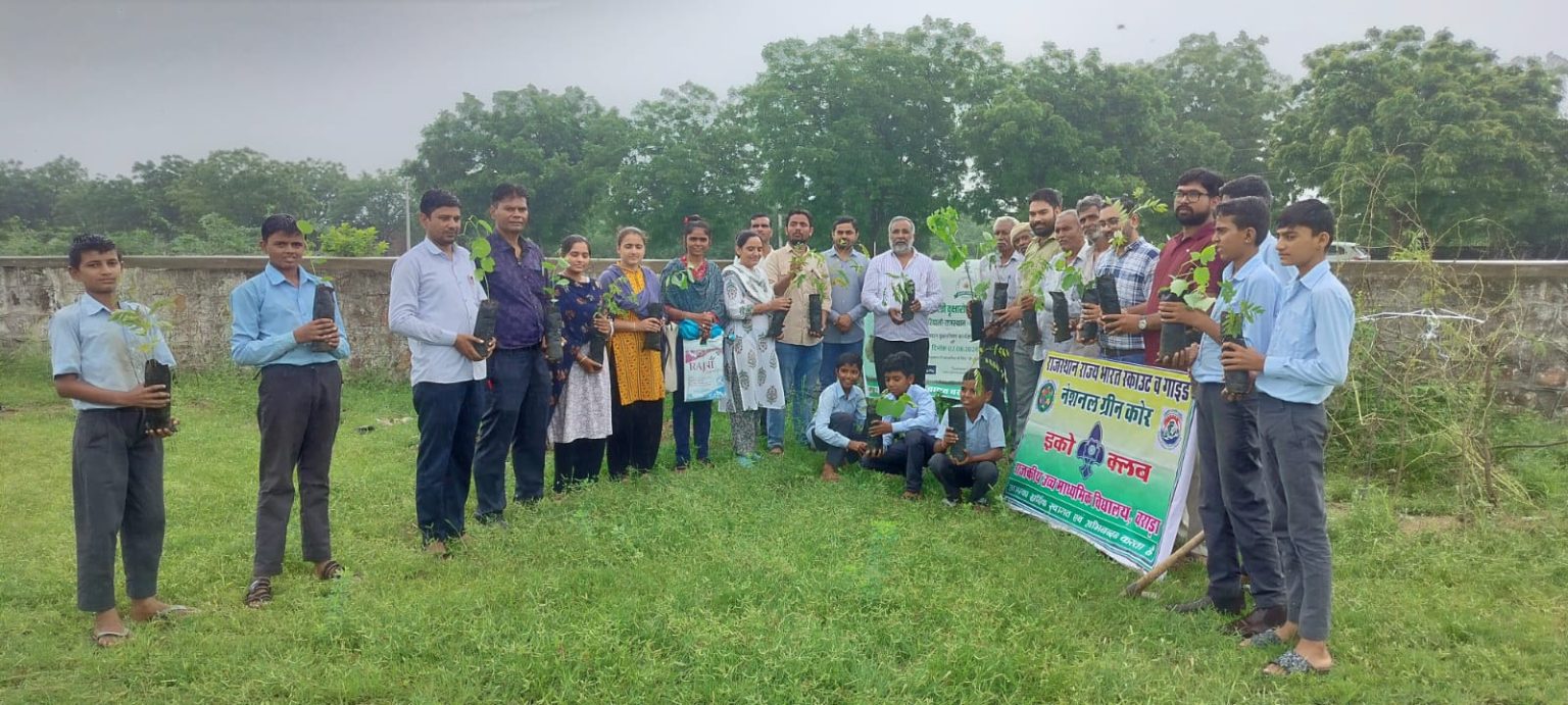 हरियालो राजस्थान के अंतर्गत मुख्यमंत्री वृक्षारोपण महाअभियान कार्यक्रम का आयोजन