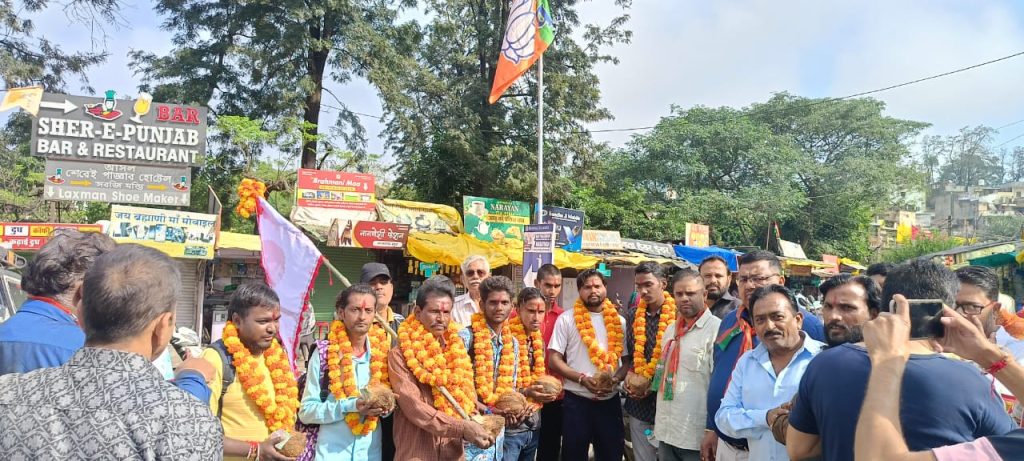 रामदेवरा के लिए जत्था हुआ रवाना।